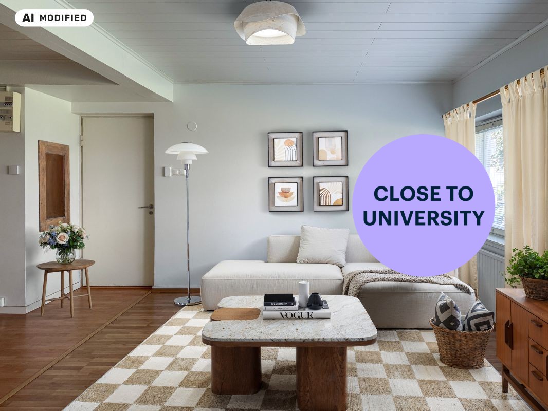 Kuva on sisustettu tekoälyn avulla.  - 1-bedroom apartment, Helsinki, Roihuvuori