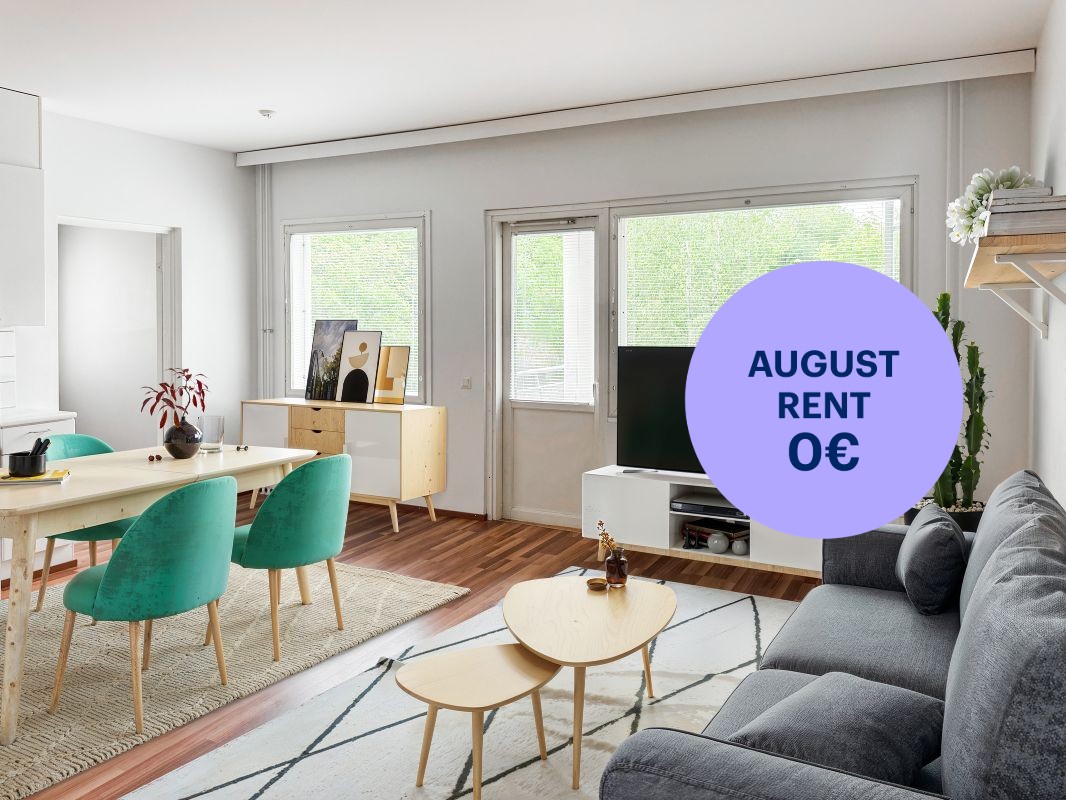 Virtuaalisisustettu - 1-bedroom apartment, Turku, Martti