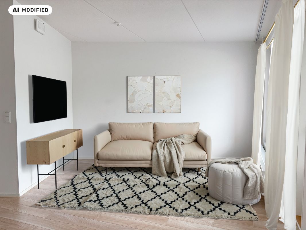 Sisustettu tekoälyn avulla - 1-bedroom apartment, Jyväskylä, Keljonkangas