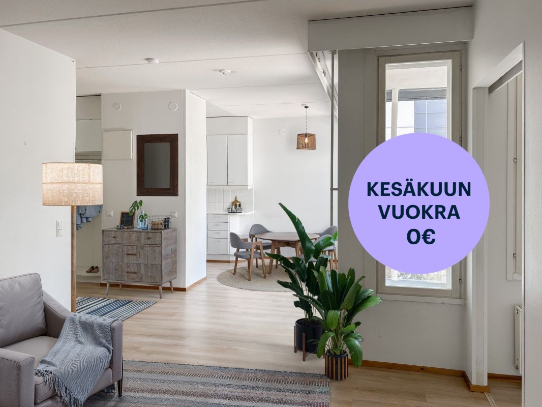 Kuva on virtuaalisesti sisustettu. - Kolmio, Helsinki, Vartiokylä