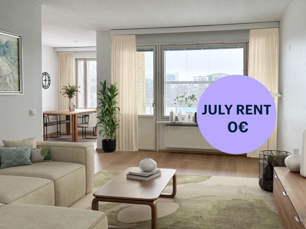 Kuva virtuaalisisustettu. - 1-bedroom apartment, Kuopio, Petonen