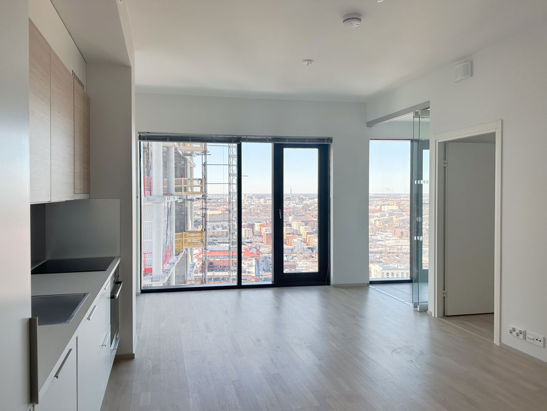 Kuvat on otettu vastaavasta 27. kerroksen asunnosta. - 1-bedroom apartment, Helsinki, Kalasatama