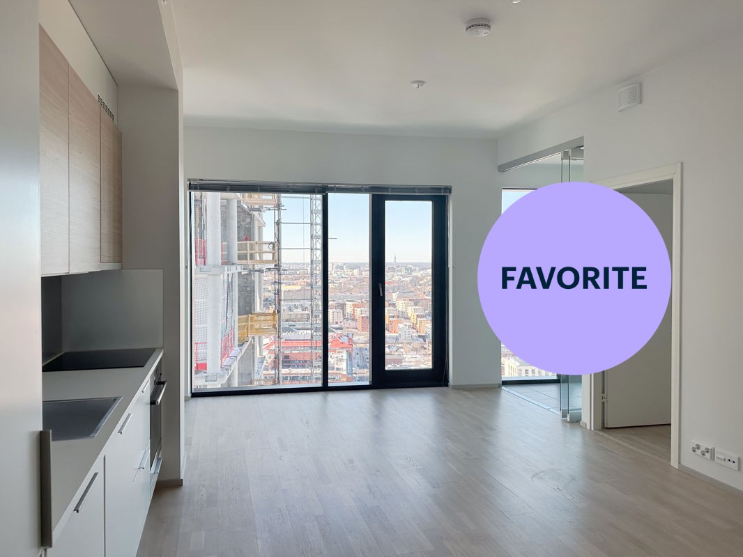 Kuvat on otettu vastaavasta 27. kerroksen asunnosta. - 1-bedroom apartment, Helsinki, Kalasatama