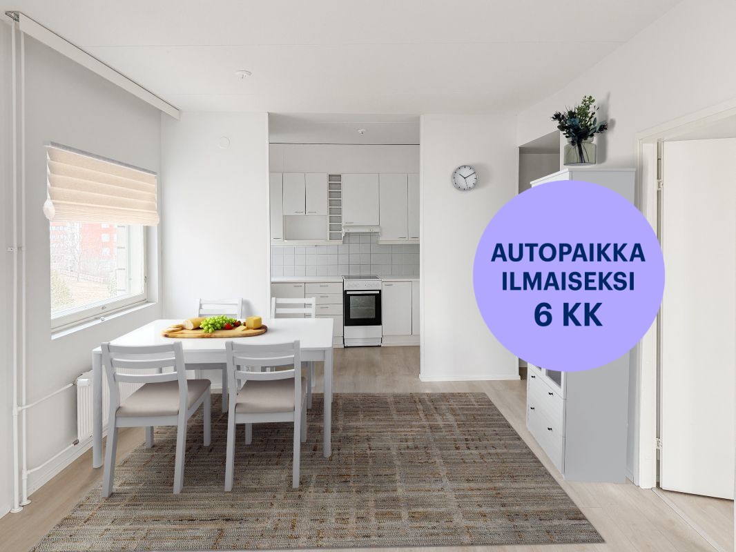 Kuva on virtuaalisesti sisustettu. - Kaksio, Lahti, Ankkuri
