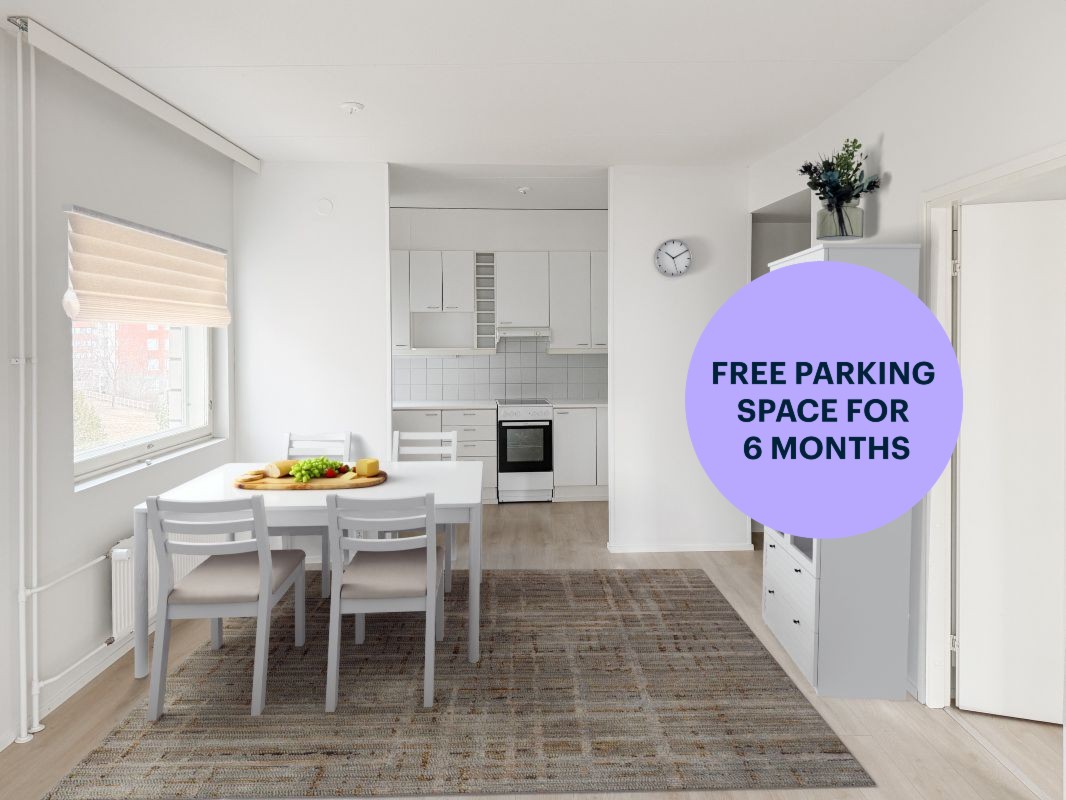 Kuva on virtuaalisesti sisustettu. - 1-bedroom apartment, Lahti, Ankkuri