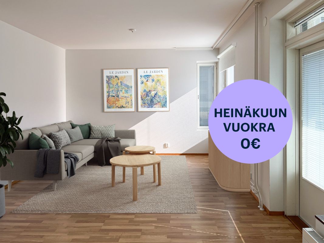 Kuva on virtuaalisesti sisustettu. - Kolmio, Helsinki, Herttoniemi