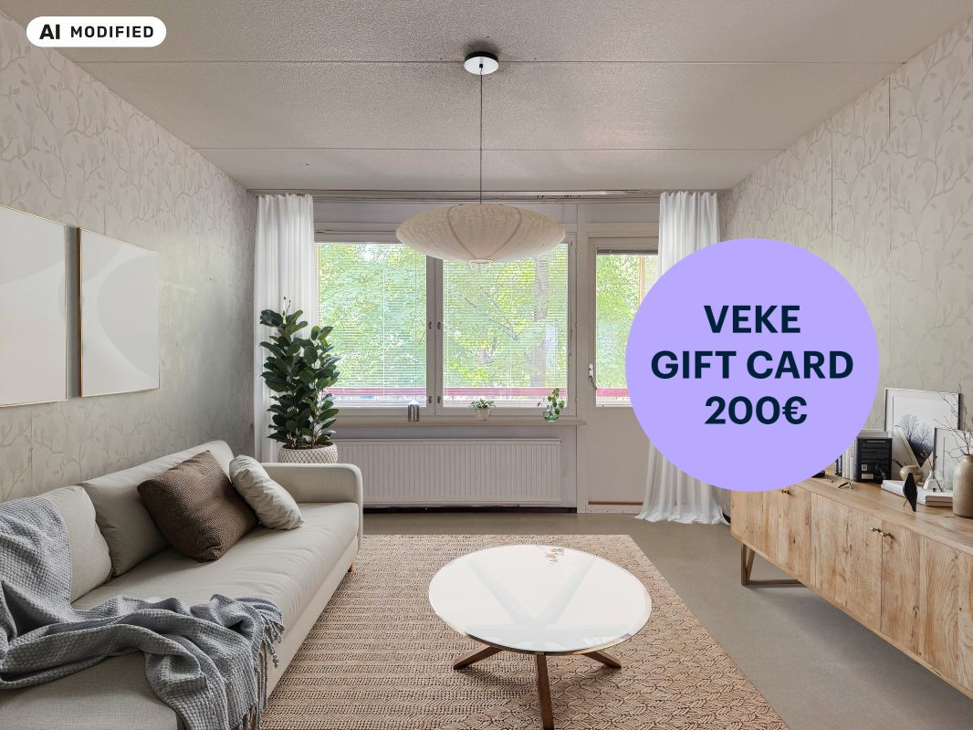 Kuva on sisustettu tekoälyn avulla. - 2 bedrooms, Kerava, Keskusta