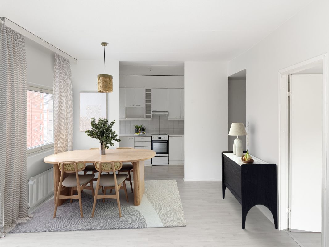 Kuva virtuaalisisustettu. - 1-bedroom apartment, Lahti, Ankkuri