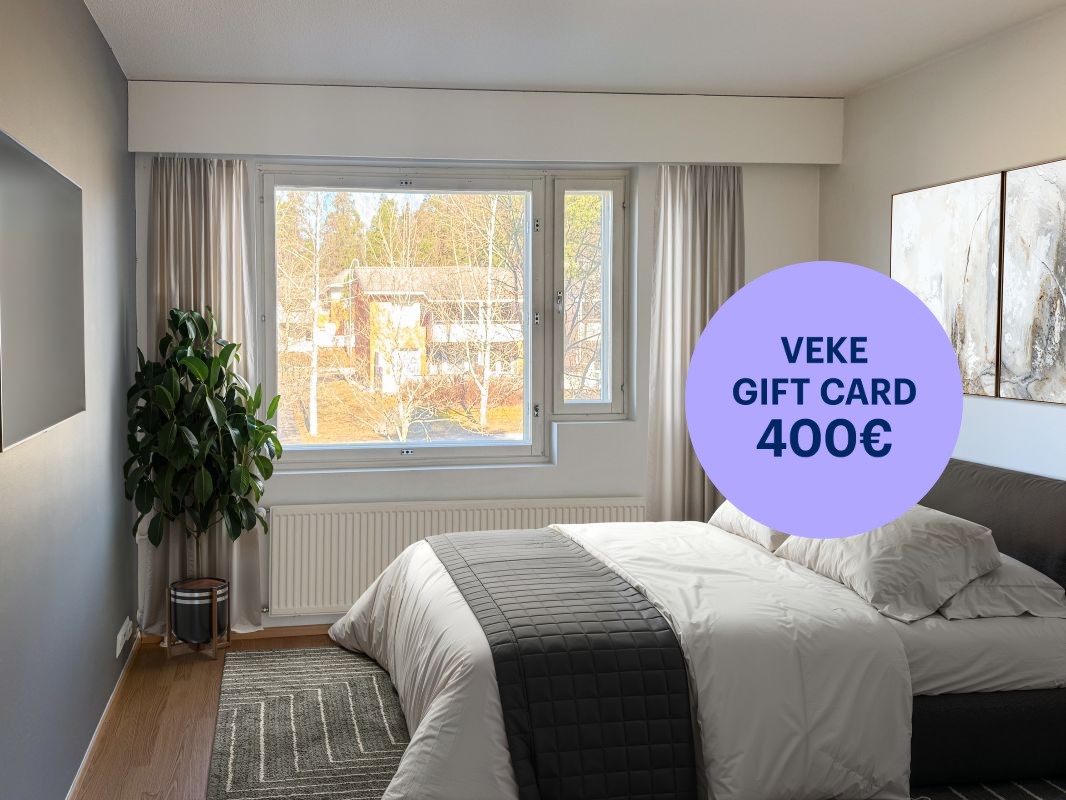 Kuva on virtuaalisesti sisustettu. - 2 bedrooms, Turku, Halinen