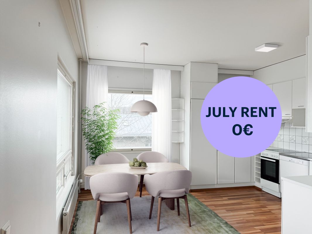 Kuva on virtuaalisesti sisustettu. - 1-bedroom apartment, Turku, Martti