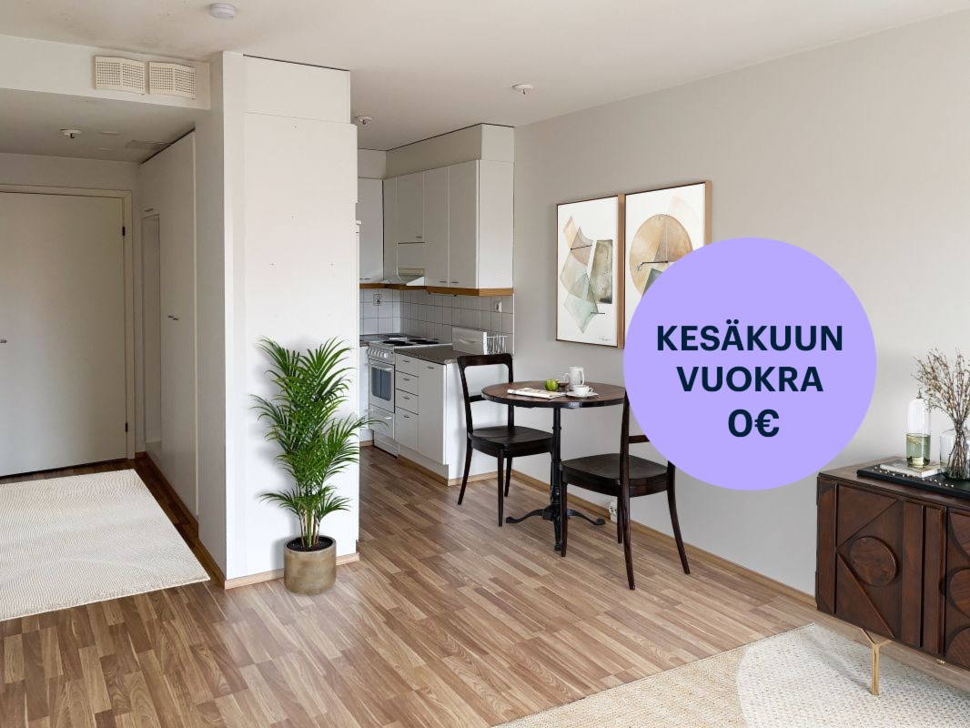Kuva virtuaalisisustettu. - Kaksio, Jyväskylä, Keskusta