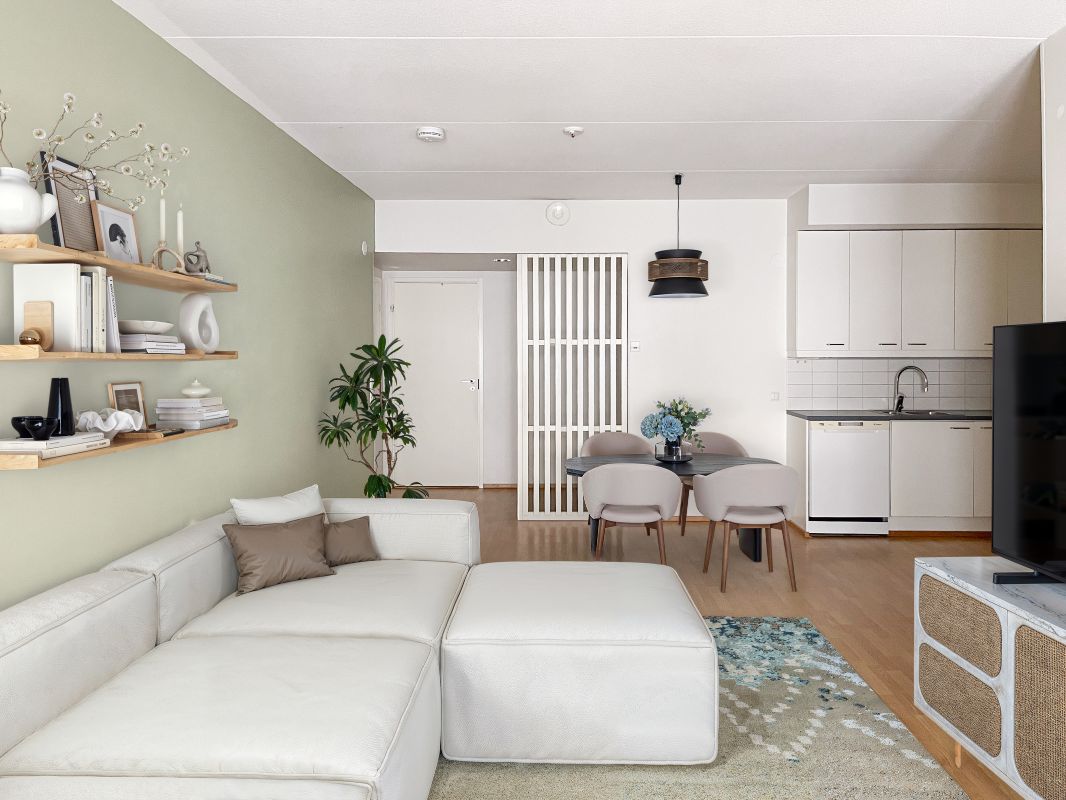 Kuva on virtuaalistailattu - 2 bedrooms, Helsinki, Hermanni