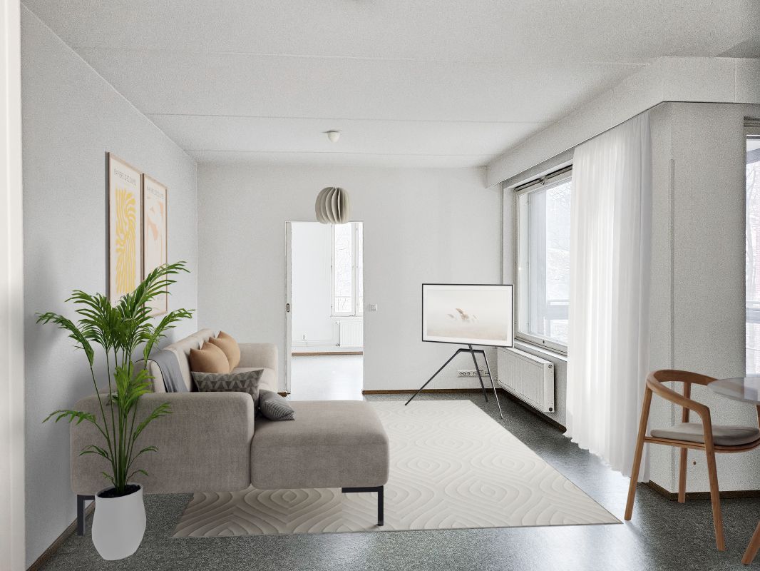 Virtuaalikalustettu - 1-bedroom apartment, Helsinki, Sörnäinen
