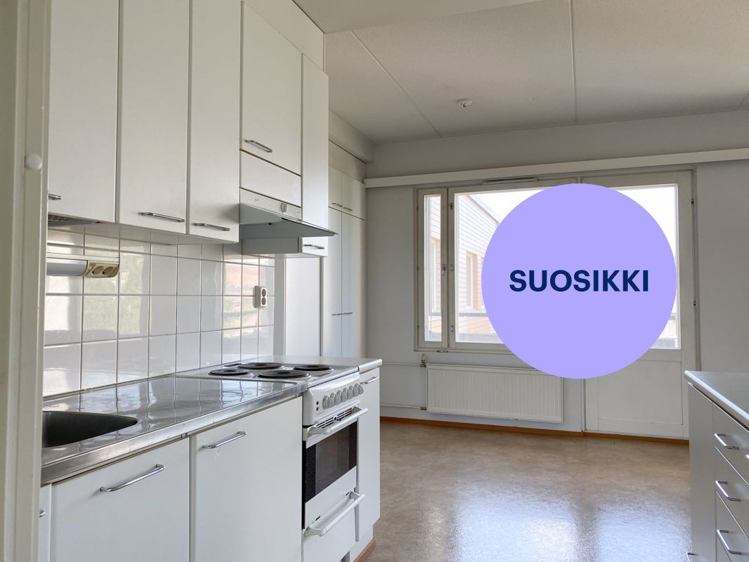 Kuvat on otettu ennen laminaattilattian asennusta. - Kolmio, Hämeenlinna, Keinusaari