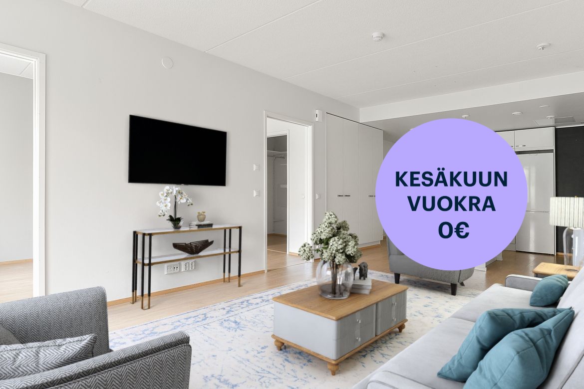 Virtuaalisesti sisustettu. - Kaksio, Vantaa, Tikkurila