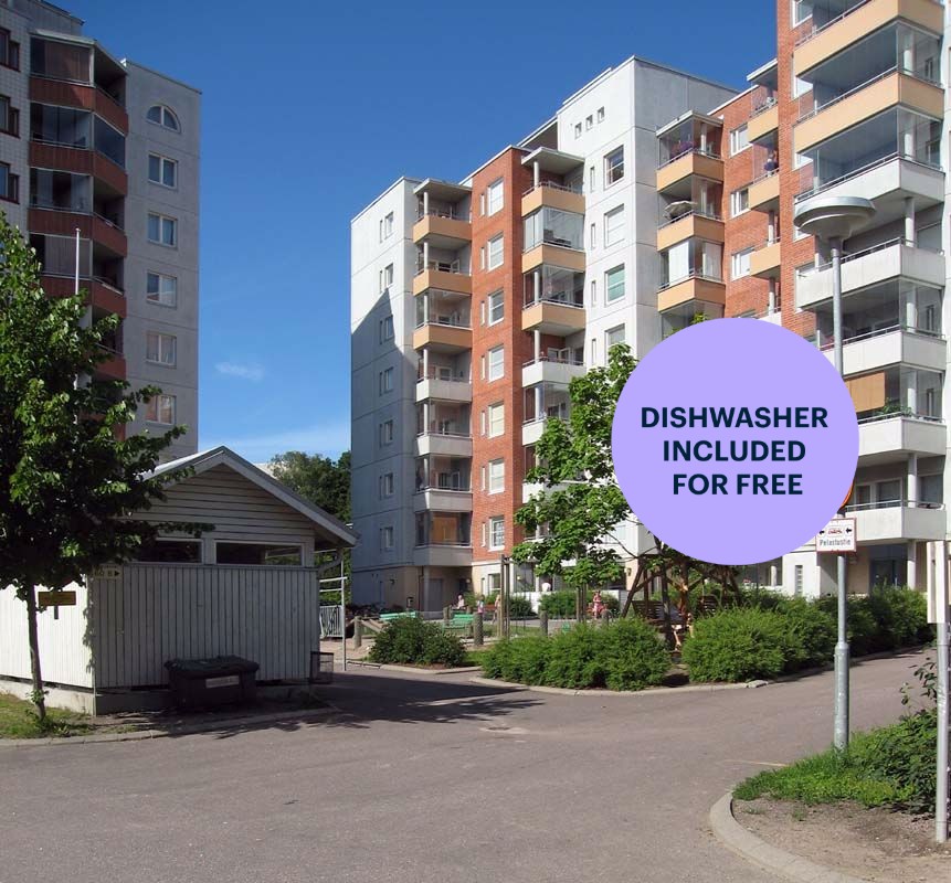 2 bedrooms, Lahti, Paavola
