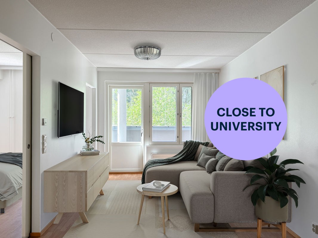 Virtuaalisisustettu - 1-bedroom apartment, Vantaa, Tikkurila