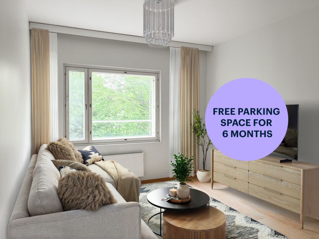 Kuva on virtuaalisesti sisustettu. - 1-bedroom apartment, Turku, Martti