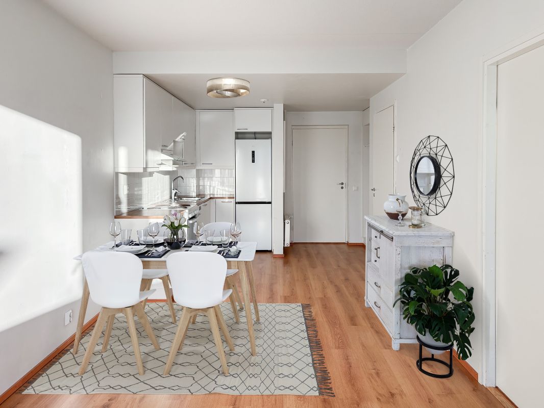 Kuva on virtuaalisesti sisustettu. - 1 bedroom, Espoo, Tuomarila
