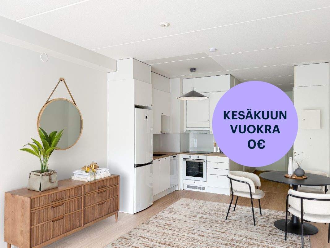 kuva on virtuaalistailattu - Yksiö, Helsinki, Sörnäinen