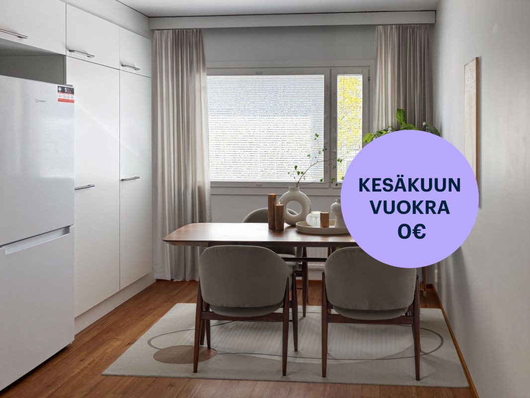 Kuva virtuaalisisustettu. - Kaksio, Hämeenlinna, Kettumäki