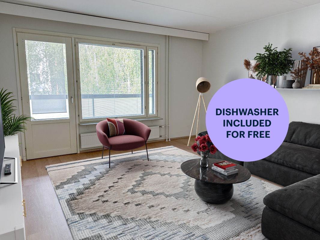 Virtuaalikalustettu - 1-bedroom apartment, Järvenpää, Jamppa