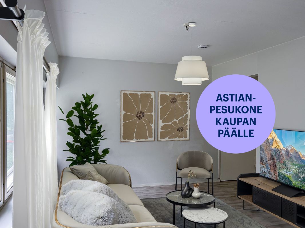 Kuva on virtuaalisesti sisustettu. - Kolmio, Helsinki, Roihuvuori