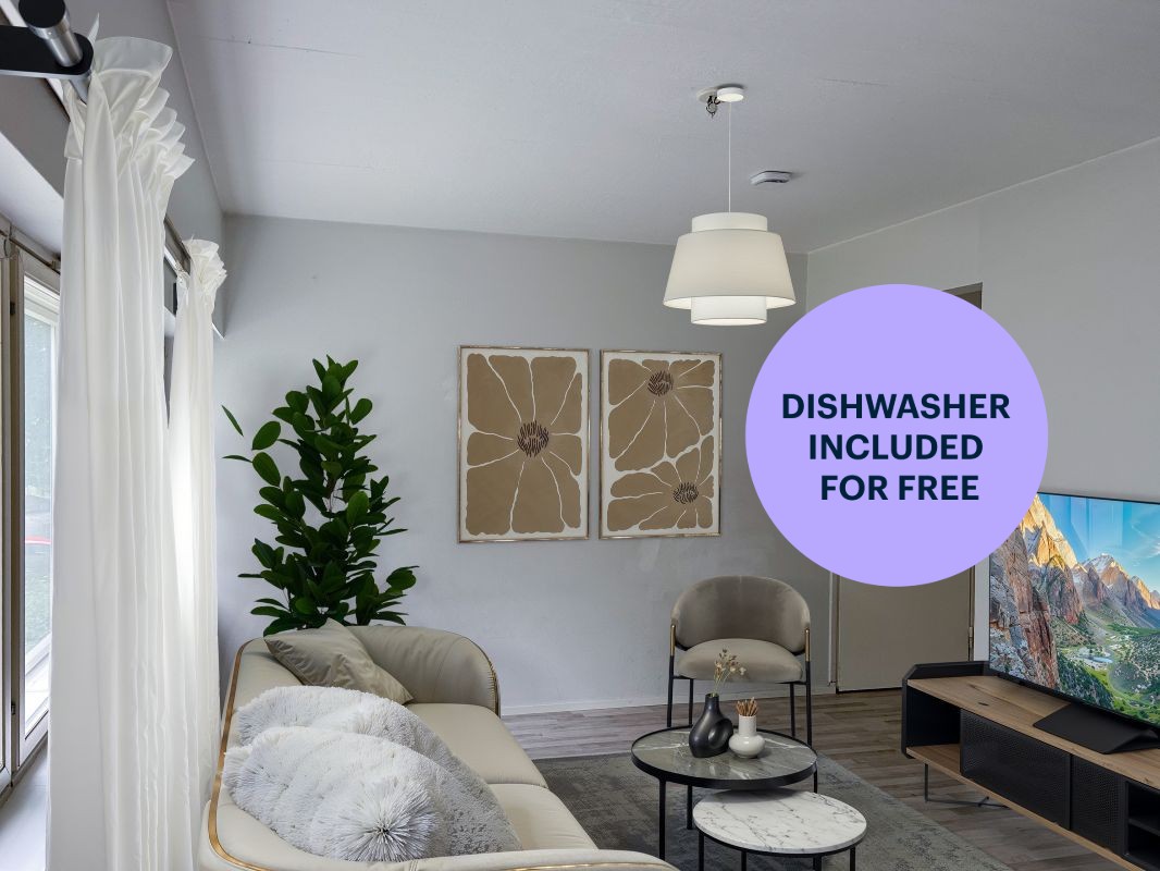 Kuva on virtuaalisesti sisustettu. - 2 bedrooms, Helsinki, Roihuvuori
