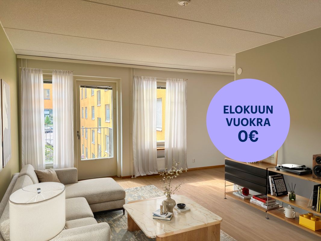 Virtuaalisesti sisustettu. - Yksiö, Vantaa, Tikkurila