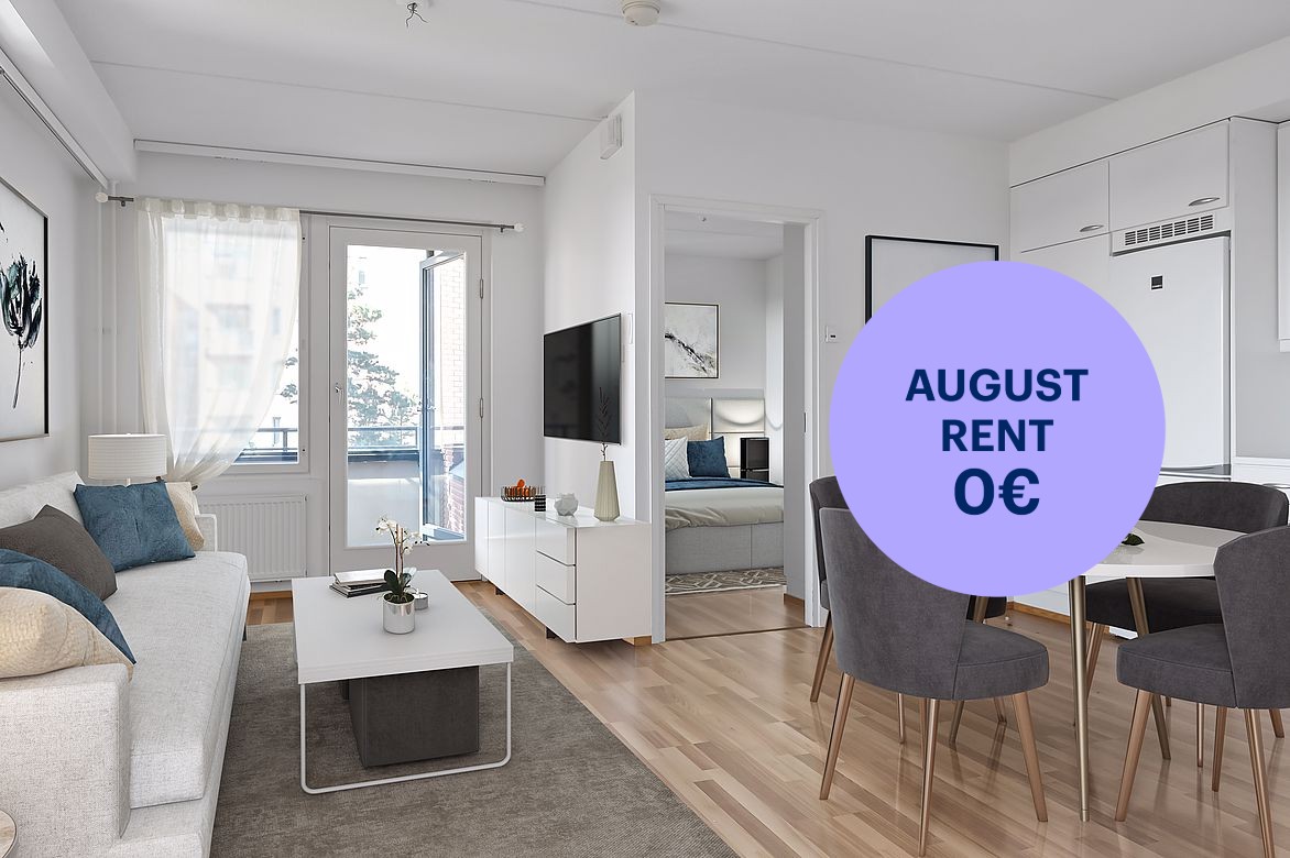 Kuva virtuaalisisustettu. - 1-bedroom apartment, Vantaa, Veromies