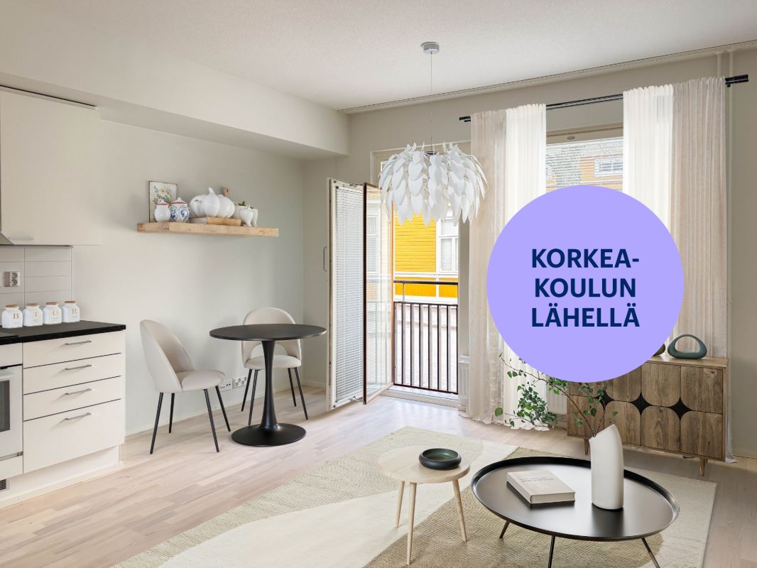 Virtuaalisisustettu - Yksiö, Tampere, Keskusta