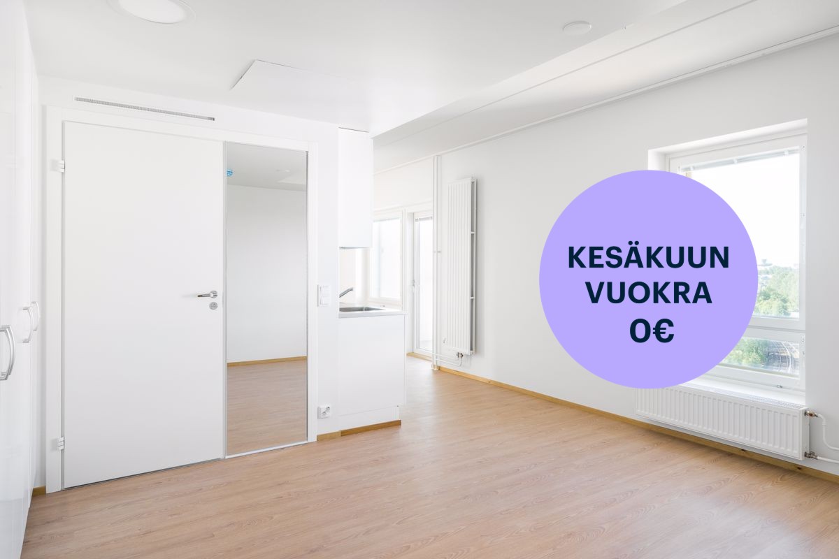 Kuvat on otettu vastaavasta asunnosta. - Yksiö, Helsinki, Kontula