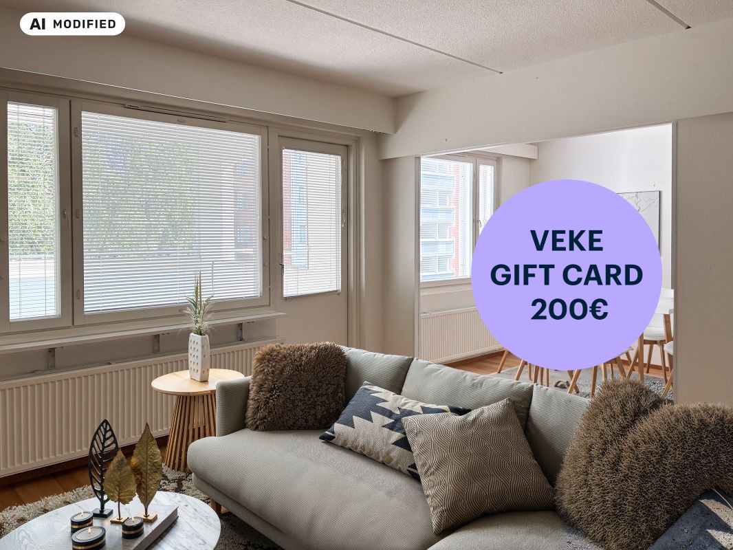 Sisustettu tekoälyn avulla - 2 bedrooms, Oulu, Tuira