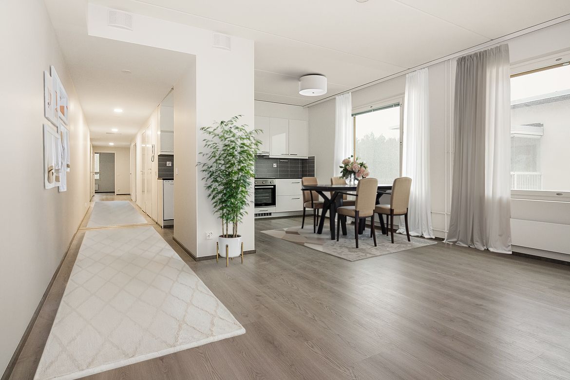Kuva on virtuaalisesti sisustettu. - Viisiö, Espoo, Kivenlahti