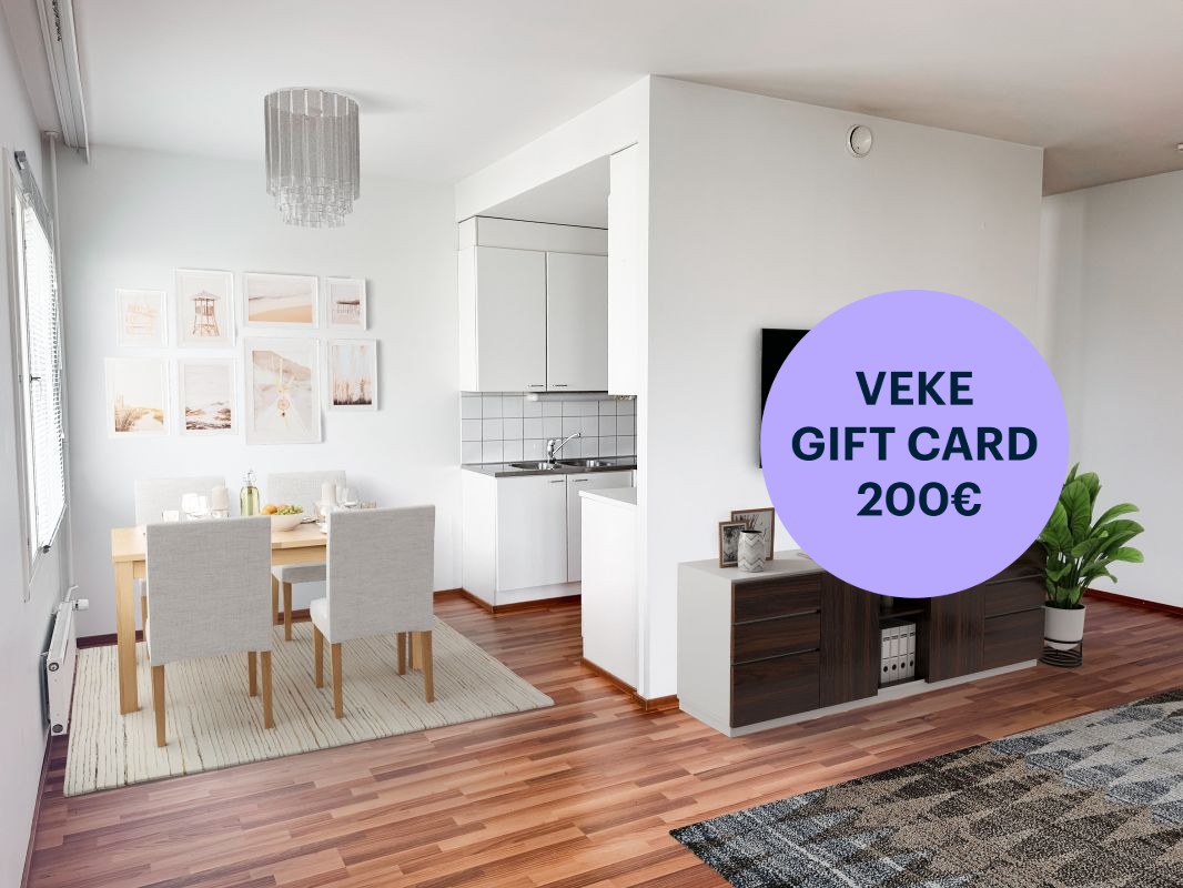Kuva on virtuaalisesti sisustettu. - 1-bedroom apartment, Turku, Martti