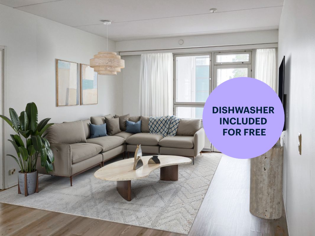 Kuva on virtuaalisesti sisustettu. - 2 bedrooms, Espoo, Matinkylä