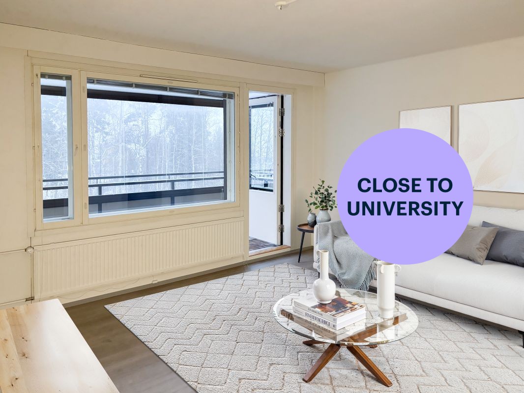 Virtuaalisisustettu - 1-bedroom apartment, Jyväskylä, Holsti