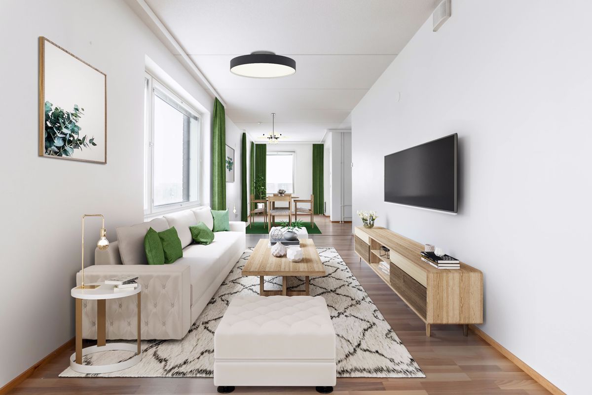 Virtuaalistailattu kuva. - 1-bedroom apartment, Vantaa, Veromies